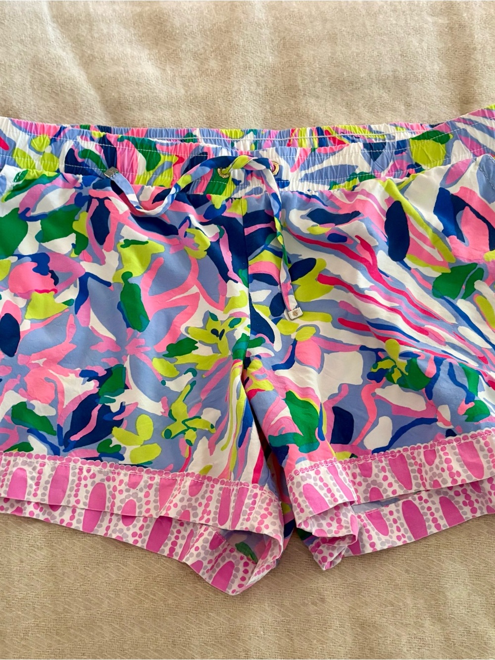 Lilly Pulitzer Multicolor Floral Print Shorts - Pink, Blue, Green, Yellow